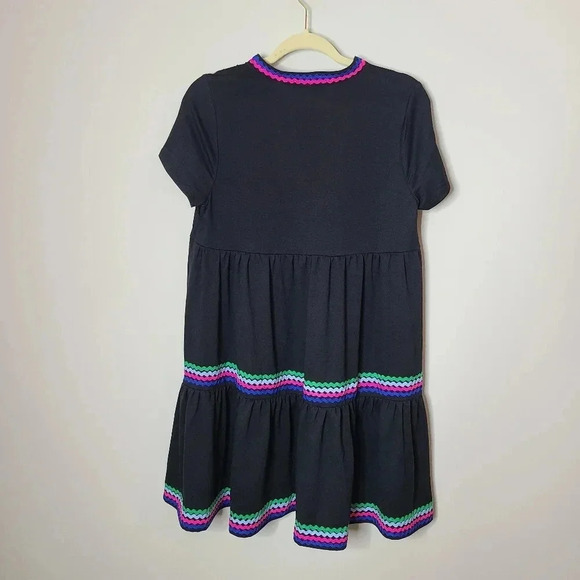 Crown & Ivy Black Short Sleeve Tiered Dress - Picture 4 of 9